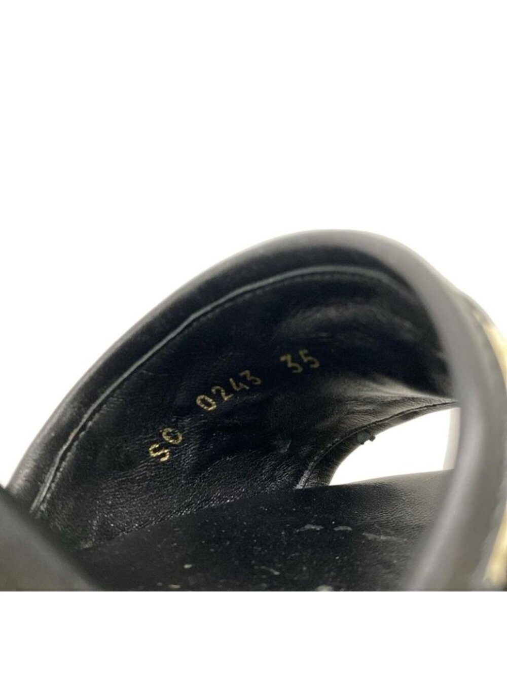 Louis Vuitton Sandals 35 Beige Black Wedge Sole Star Board - Picture 6 of 7